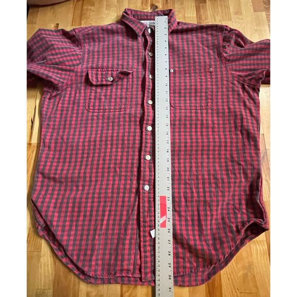 Polo Ralph Lauren Shirt Heavyweight Flannel Plaid Check Button Up XL EUC - Picture 9 of 9
